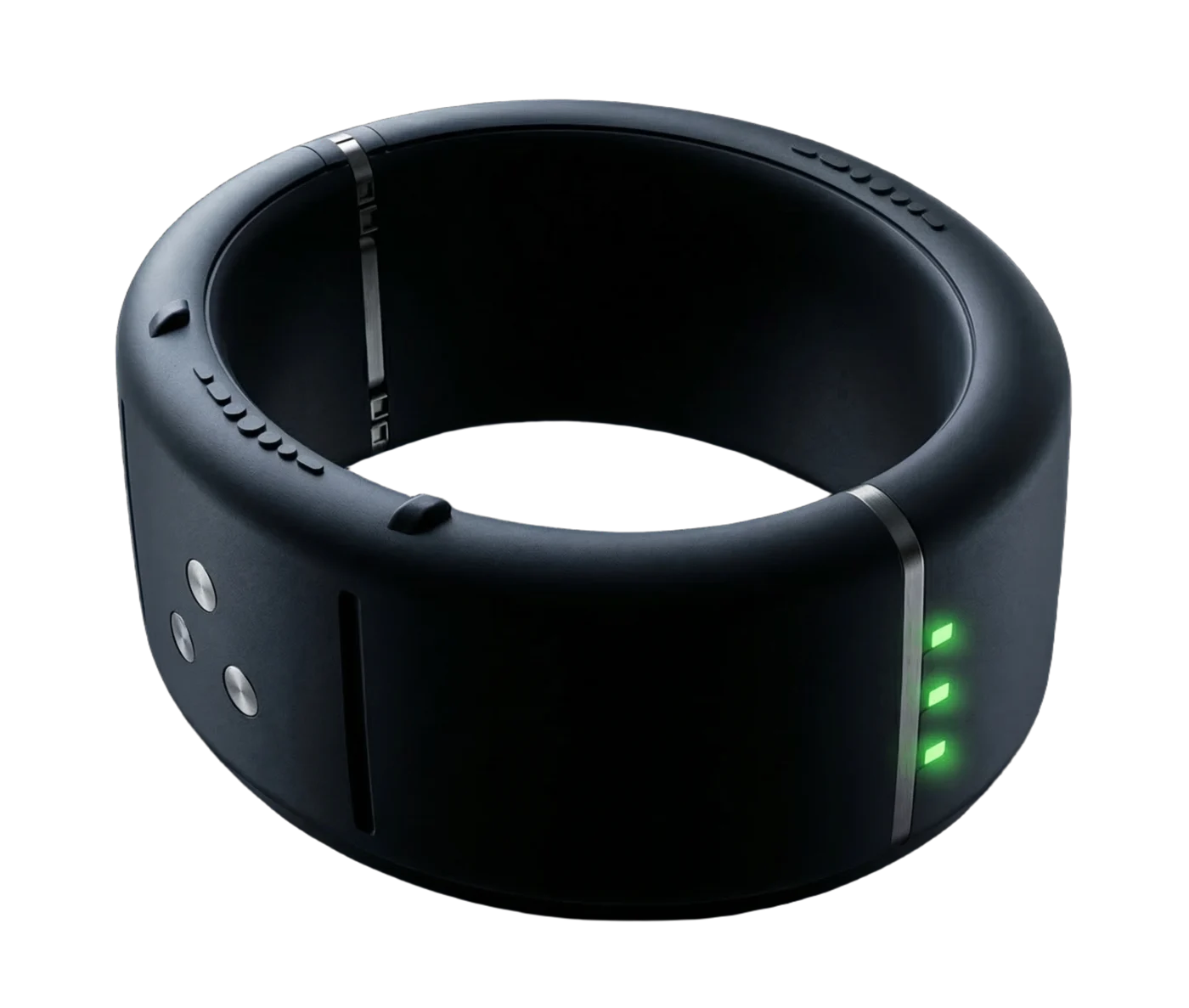 ShadowCuff ankle band with status LEDs lit